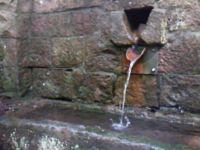 reparierter Kühbrunnen